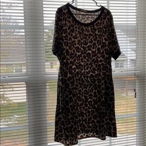 Cheetah Print Dress with Pockets